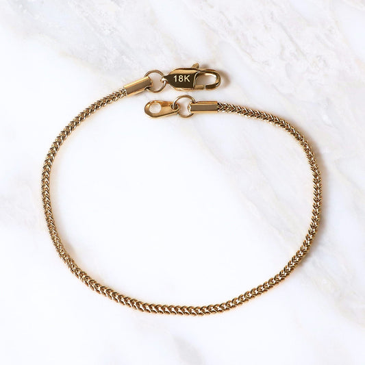 PULSERA ESPIGA ORO LAMINADO 18K