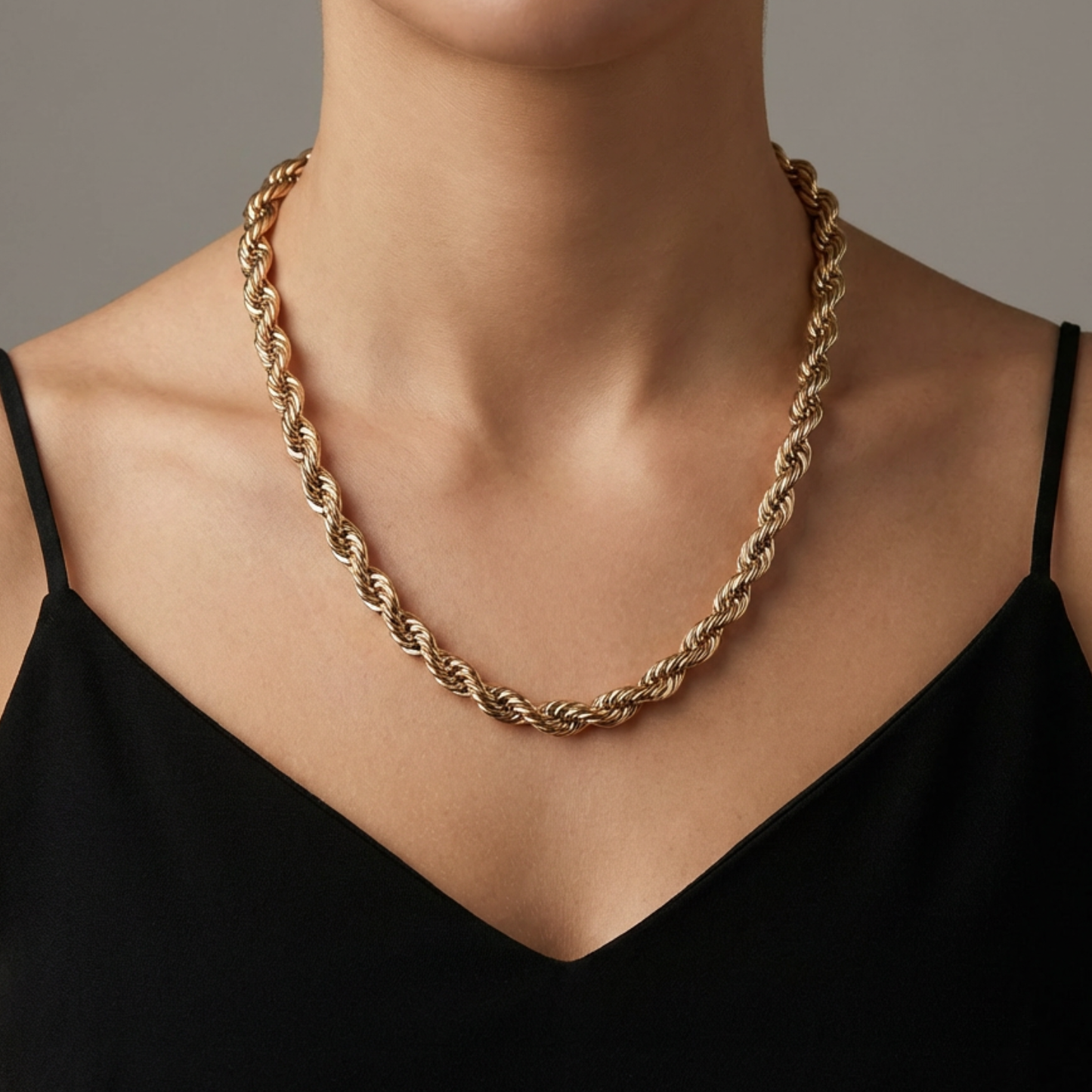 CADENA TOURBILLON ORO LAMINADO 18K