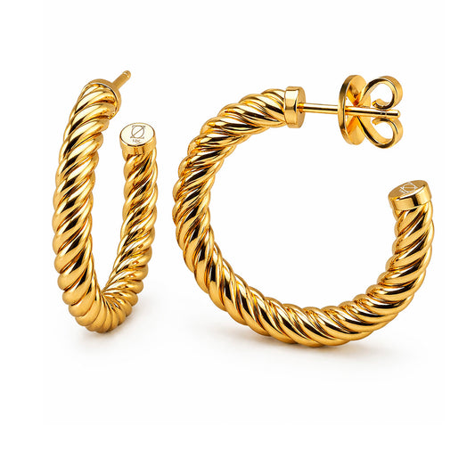AROS ESPIRALES ORO 18K LAMINADO