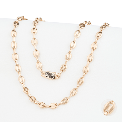 CADENA ANCLA ORO LAMINADO 18K