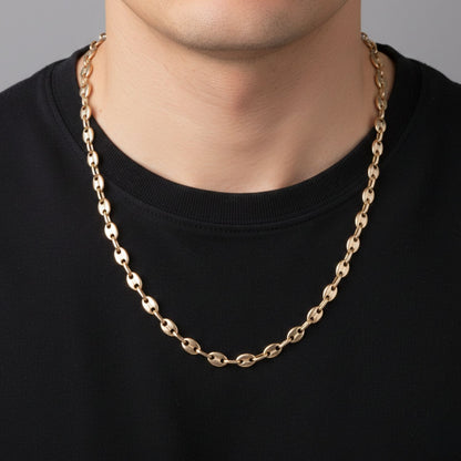 CADENA ANCLA ORO LAMINADO 18K