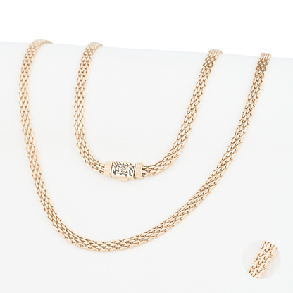 Cadena Chinesca Oro Laminado 18k