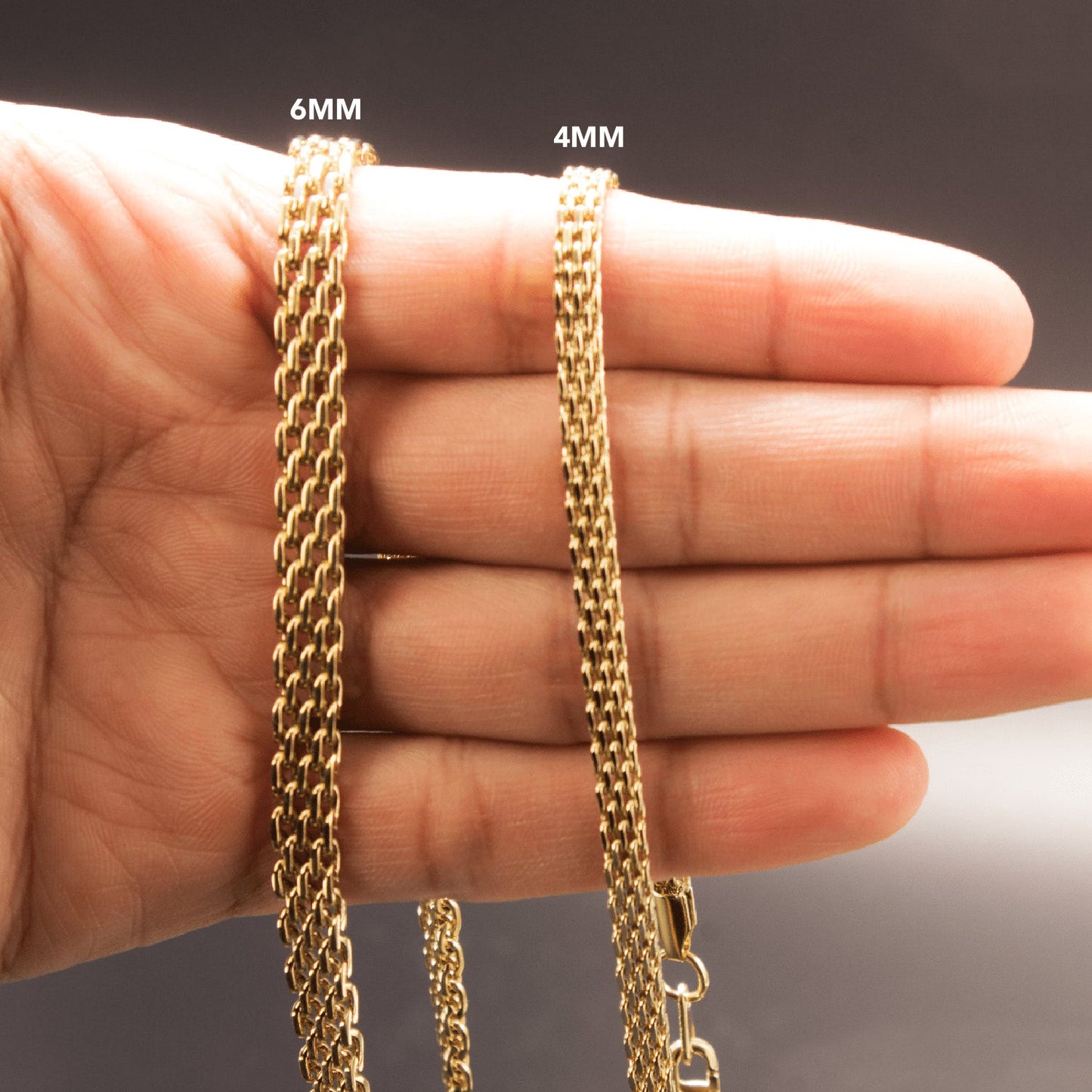 Cadena Chinesca Oro Laminado 18k