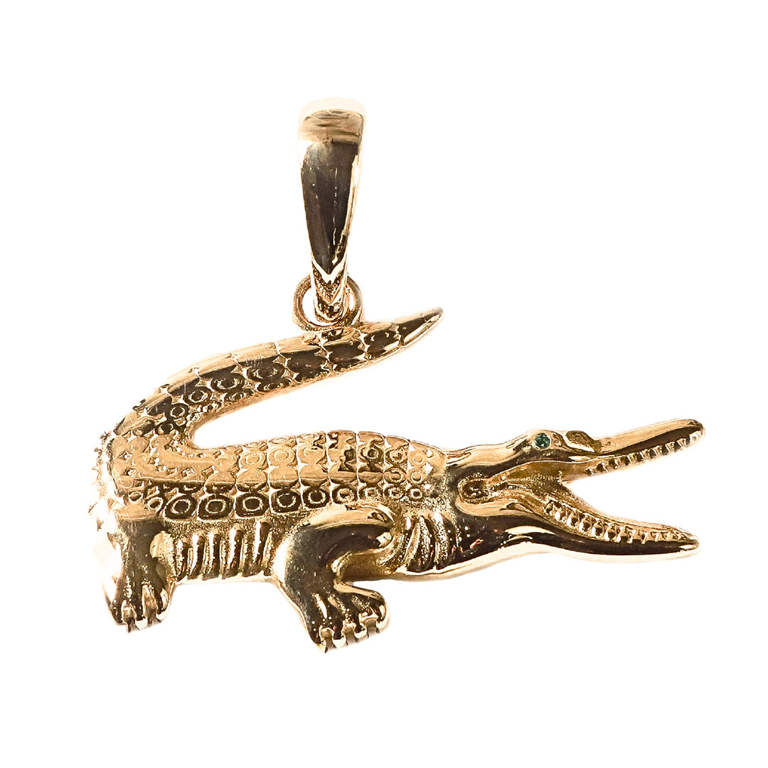 Colgante Cocodrilo Oro Laminado 18k