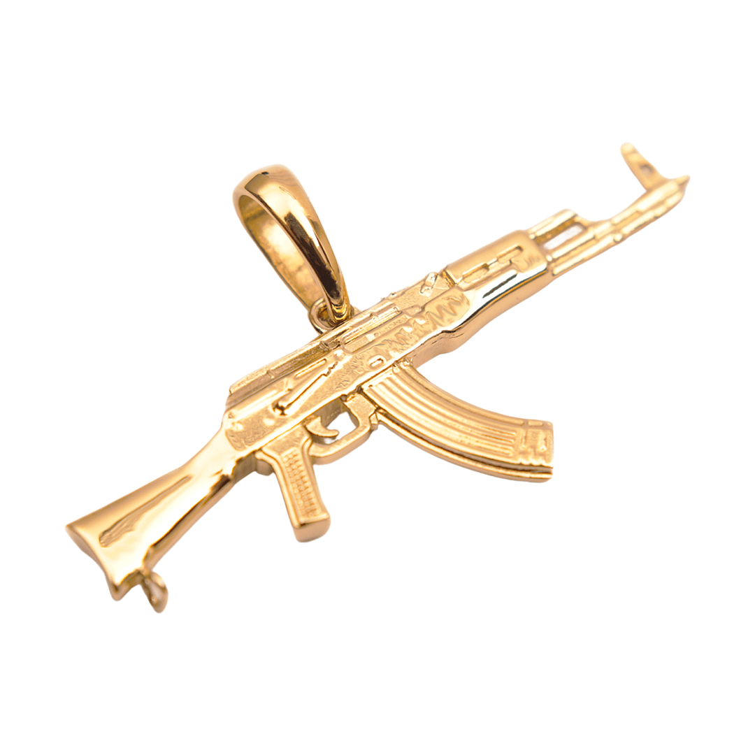 Colgante Ak 47 Oro Laminado 18k