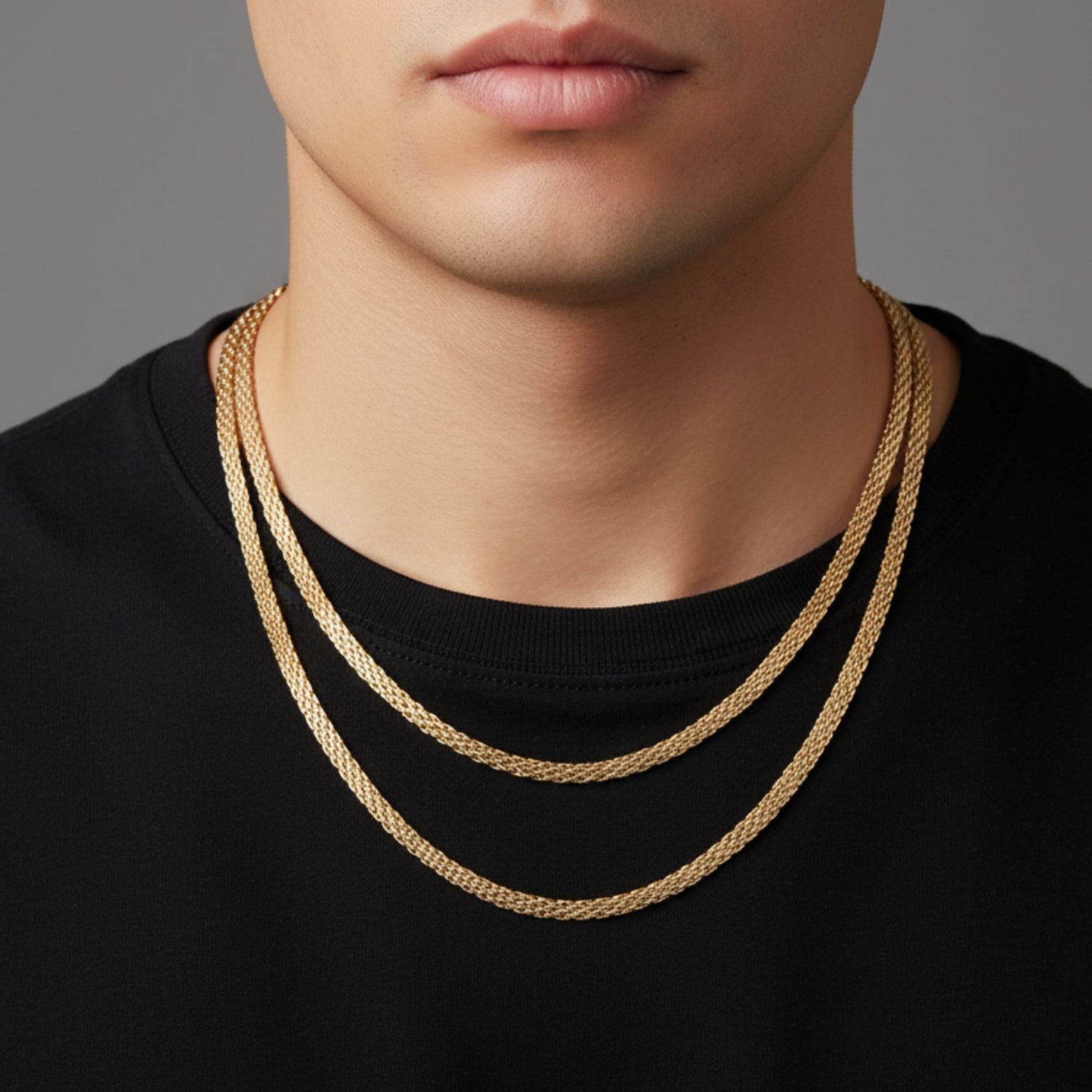 Cadena Chinesca Oro Laminado 18k
