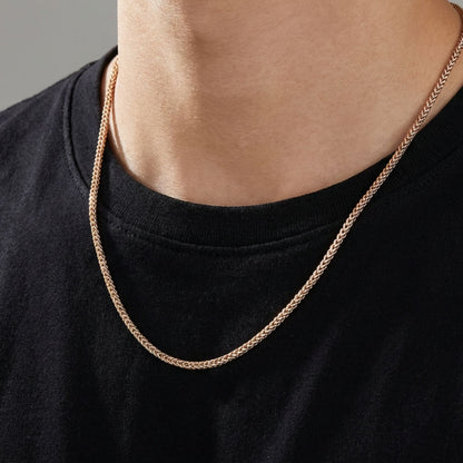 CADENA ESPIGA ORO LAMINADO 18K