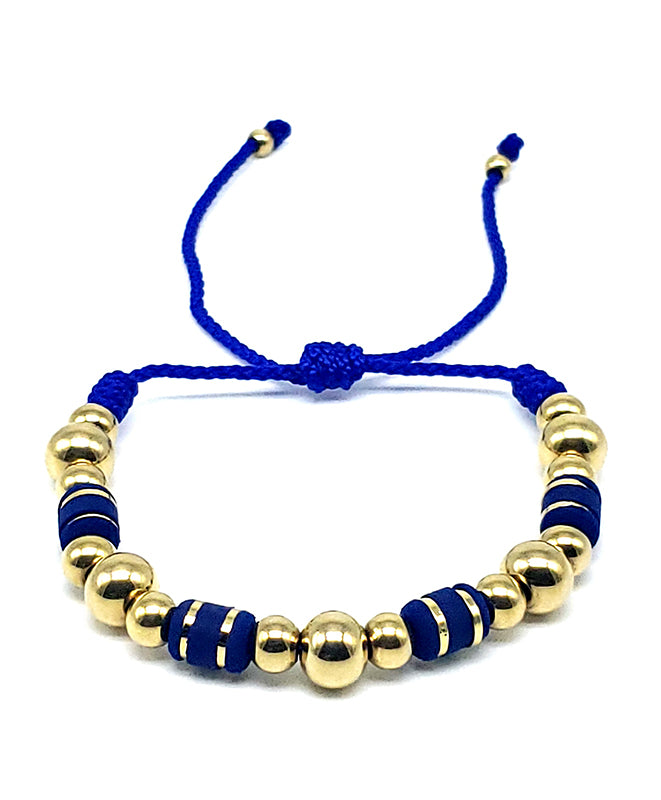 PULSERA BLUE DELUXE PREMIUM ORO LAMINADO 18K