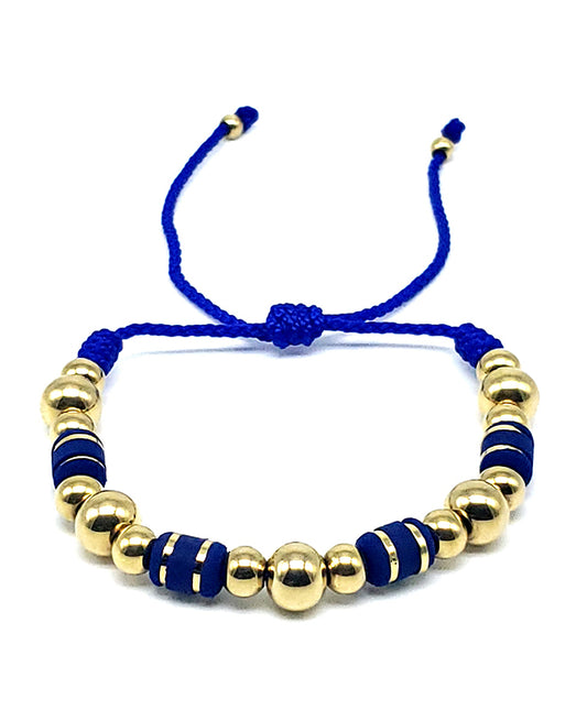 PULSERA BLUE DELUXE PREMIUM ORO LAMINADO 18K