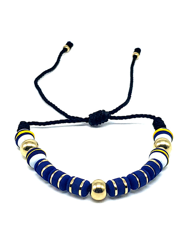 PULSERA BLUE DELUXE ORO LAMINADO 18K