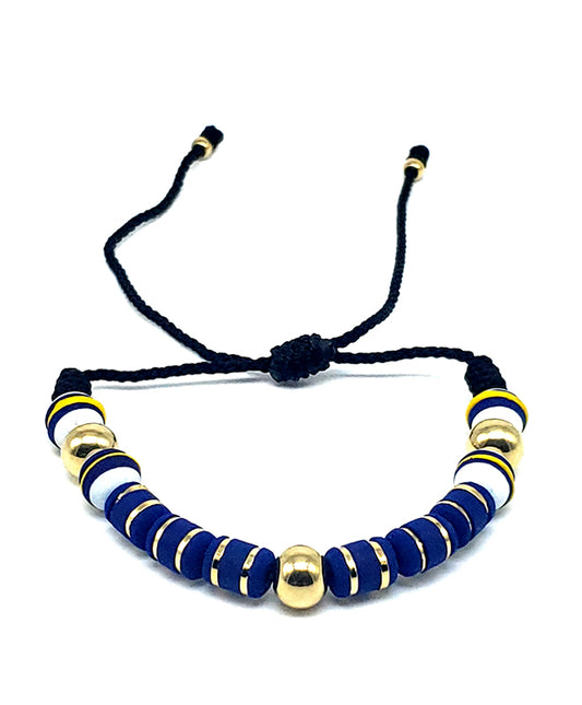 PULSERA BLUE DELUXE ORO LAMINADO 18K