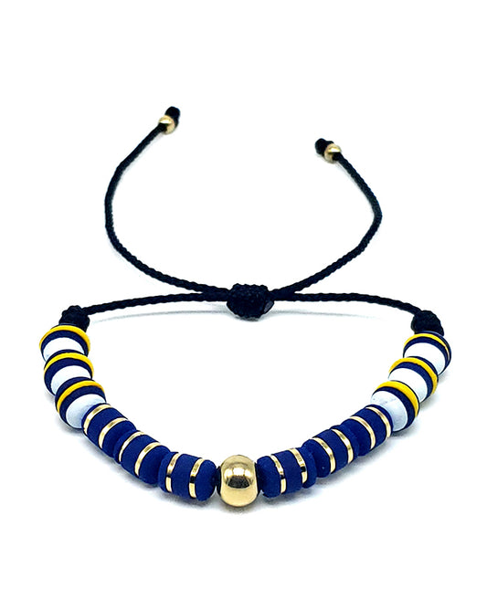 PULSERA BLUE DYNASTY ORO LAMINADO 18K