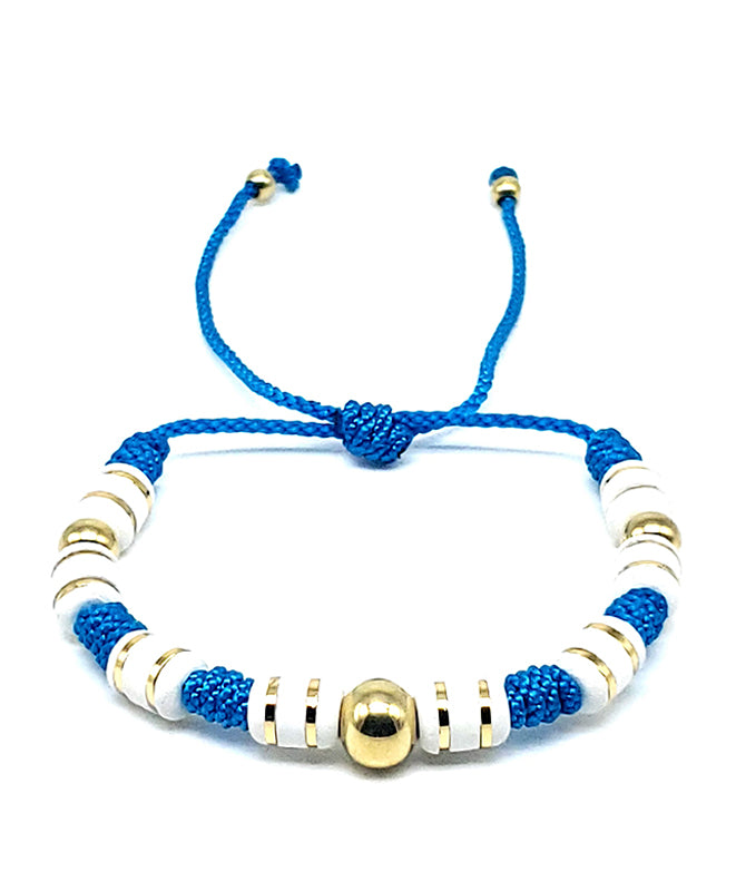 PULSERA BLUE GOLD ORO LAMINADO 18K