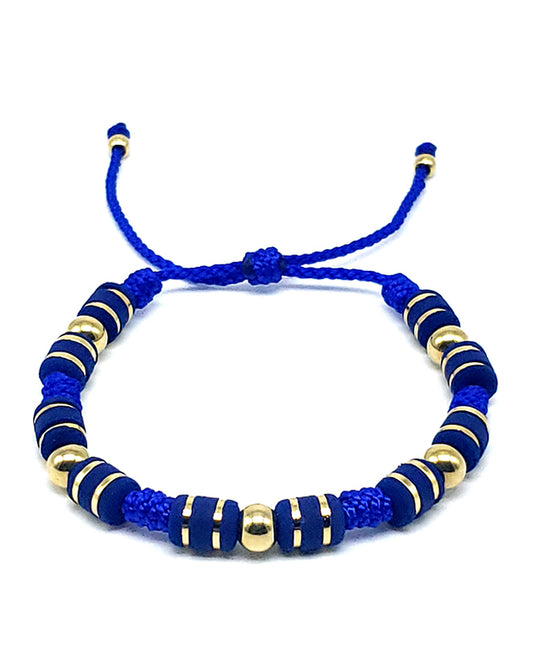 PULSERA BLUE ROYALTY ORO LAMINADO 18K