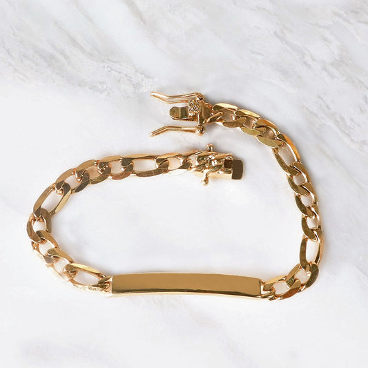 PULSERA CARTER + PLACA ORO LAMINADO 18K