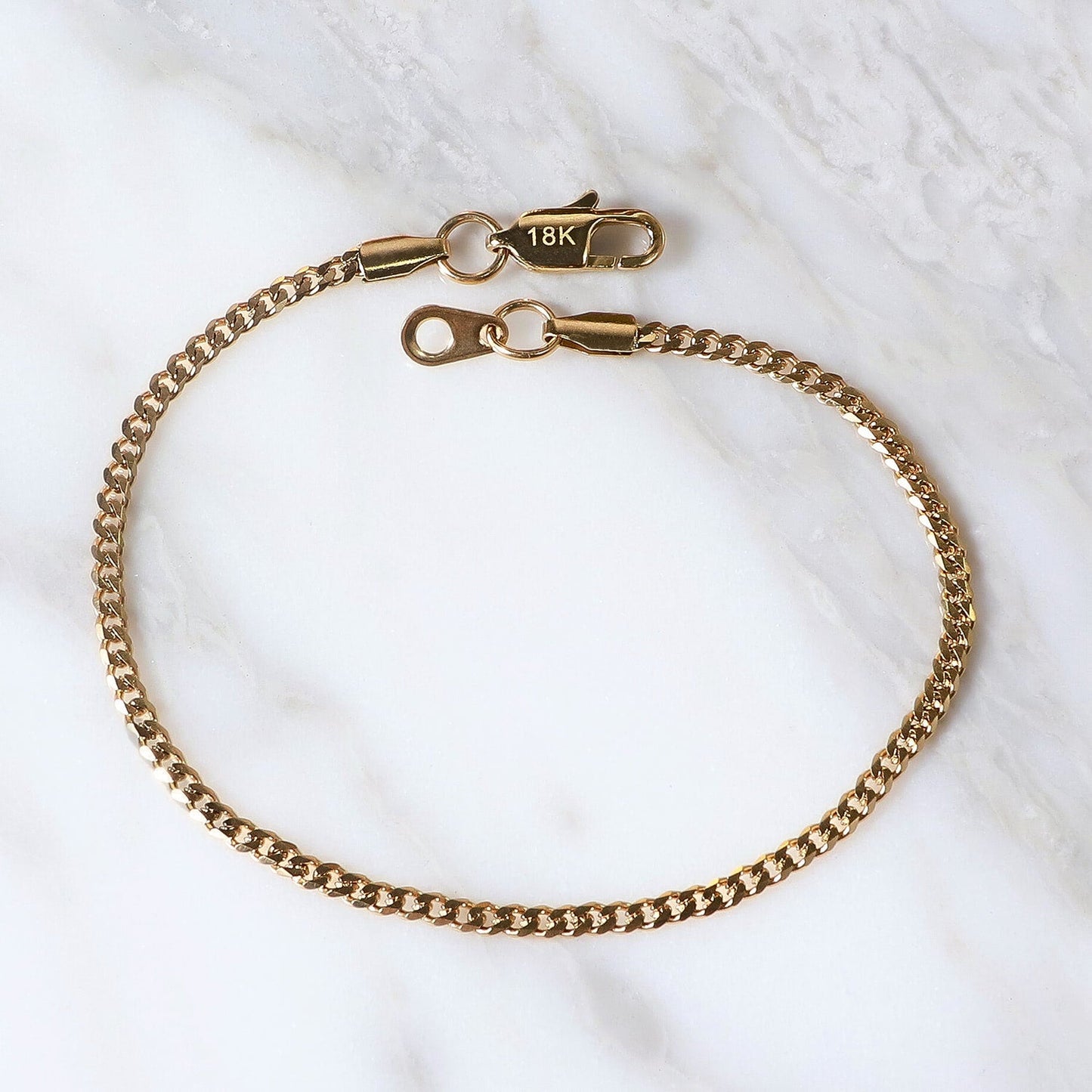 PULSERA CUBANA ORO LAMINADO 18K
