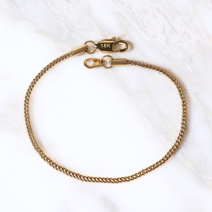 PULSERA ESPIGA ORO LAMINADO 18K