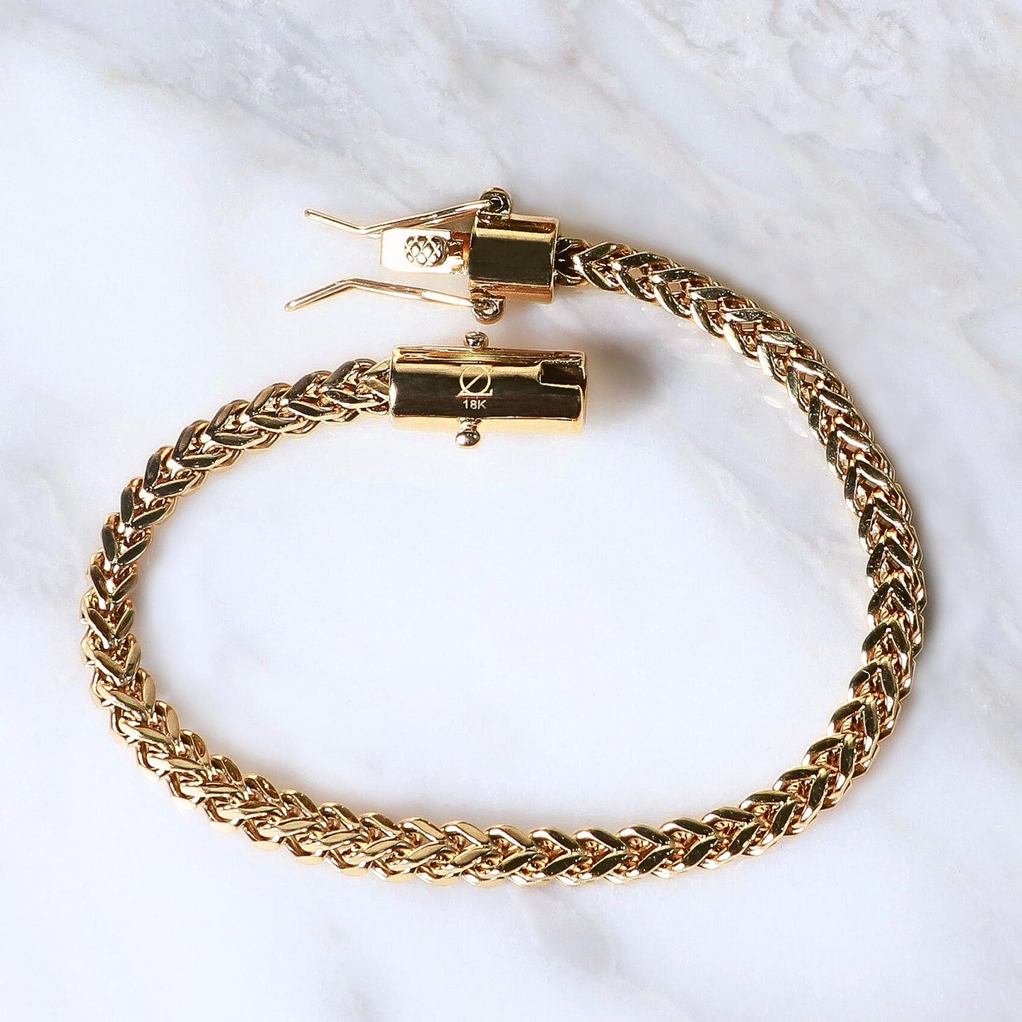 PULSERA ESPIGA ORO LAMINADO 18K