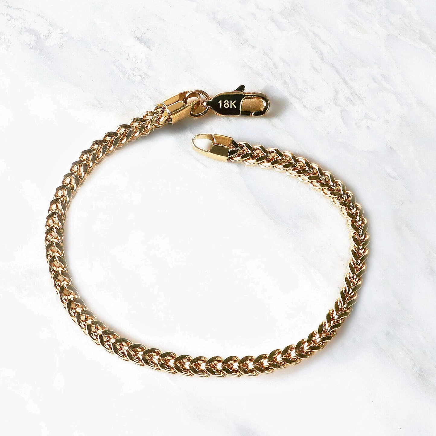 PULSERA ESPIGA ORO LAMINADO 18K