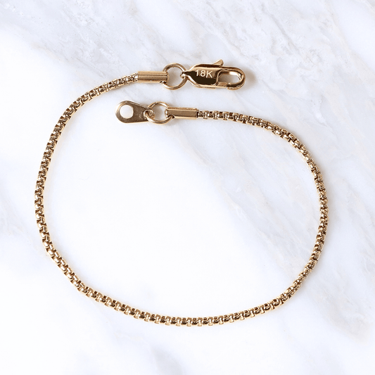 PULSERA VENECIANA ORO LAMINADO 18K
