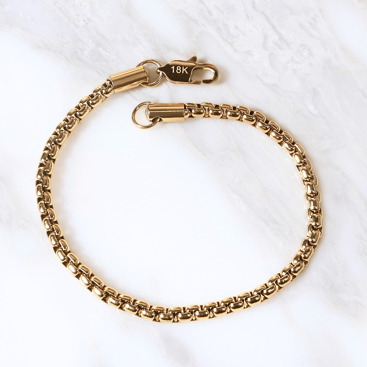 PULSERA VENECIANA ORO LAMINADO 18K