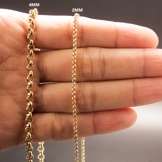 CADENA ROLO ORO LAMINADO 18K