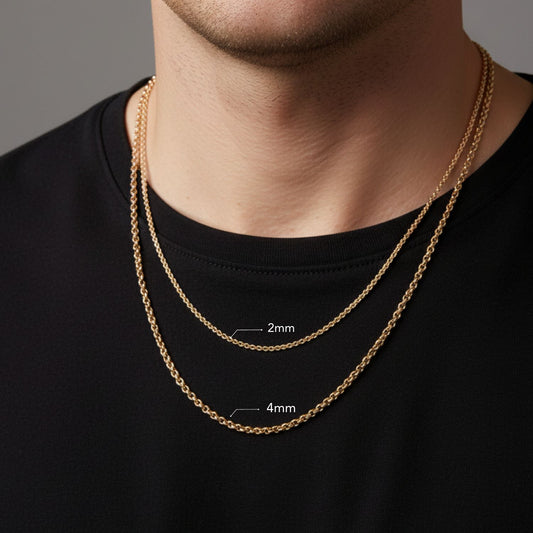 CADENA ROLO ORO LAMINADO 18K