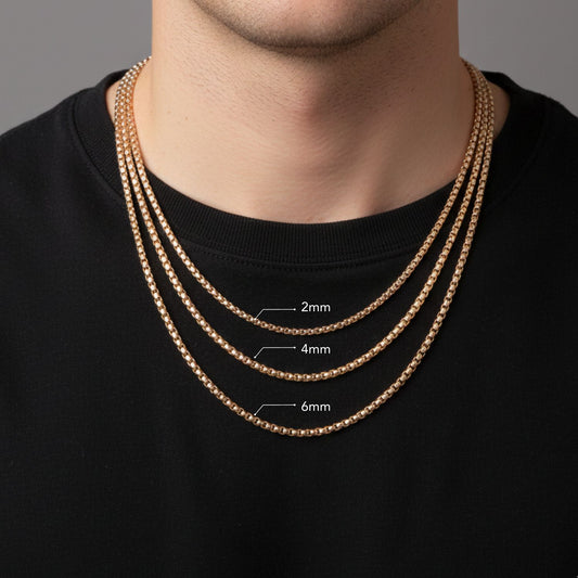 CADENA VENECIANA UNISEX ORO LAMINADO 18K