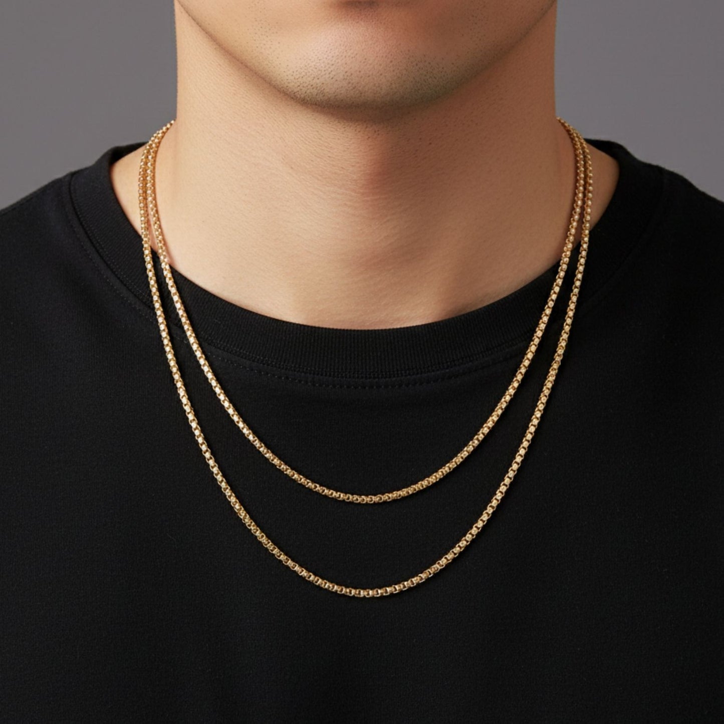 CADENA VENECIANA UNISEX ORO LAMINADO 18K