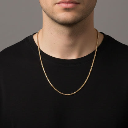 CADENA VENECIANA UNISEX ORO LAMINADO 18K