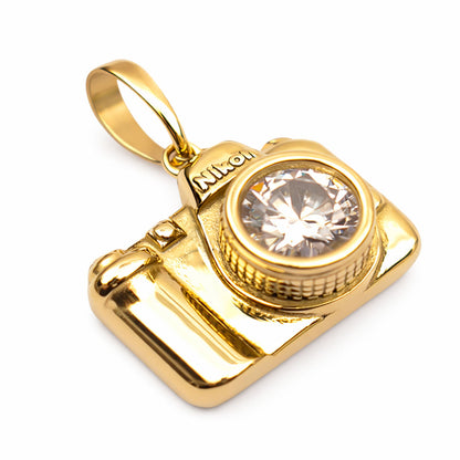 Colgante Camara Nikon Oro Laminado 18k