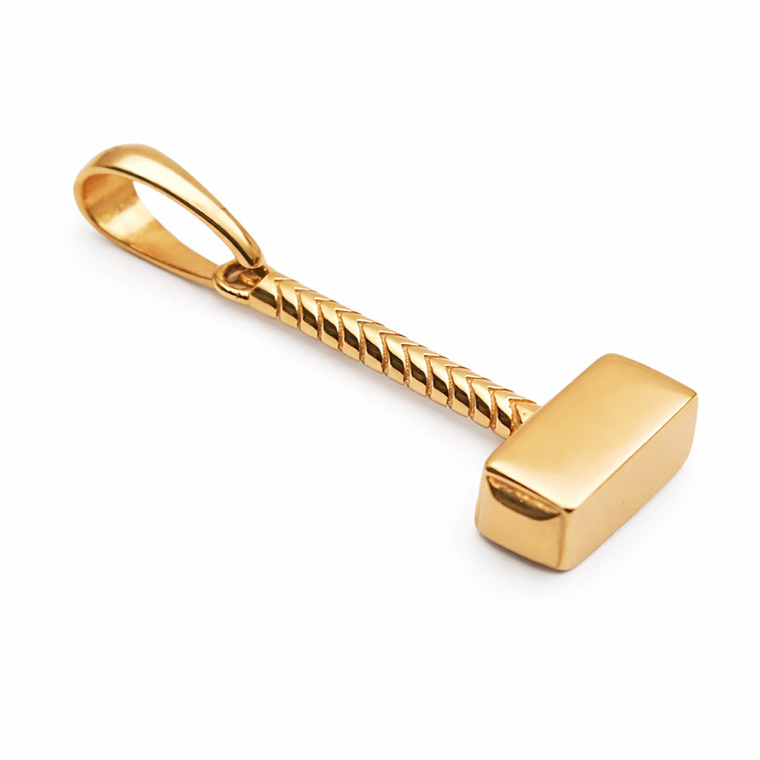 Colgante Martillo Thor Oro Laminado 18k
