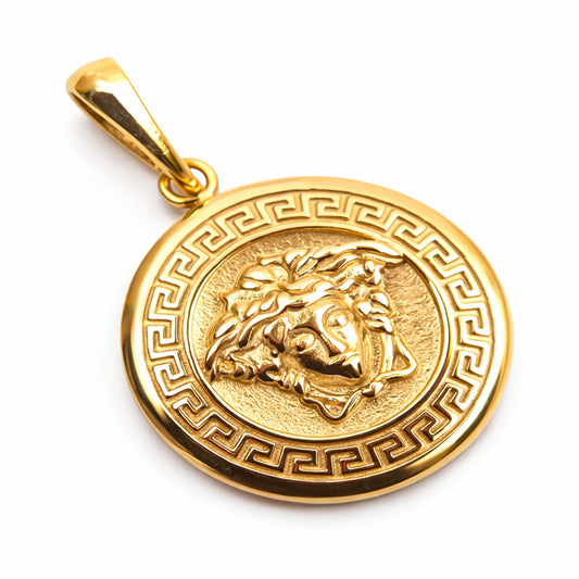 Colgante Medusa Oro Laminado 18k