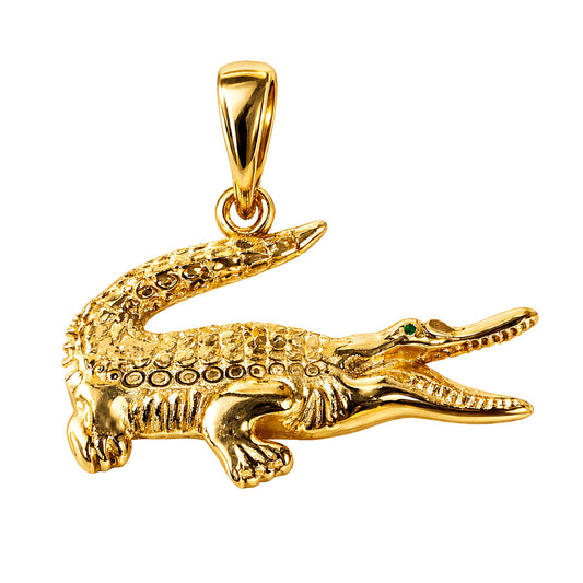 Colgante Cocodrilo Oro Laminado 18k
