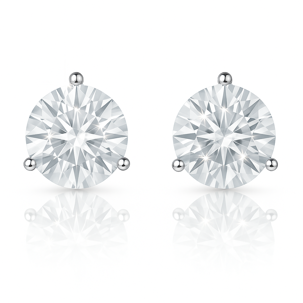 Aros VVS Moissanita Punto de Luz