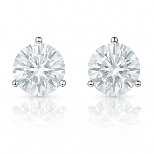 Aros VVS Moissanita Punto de Luz