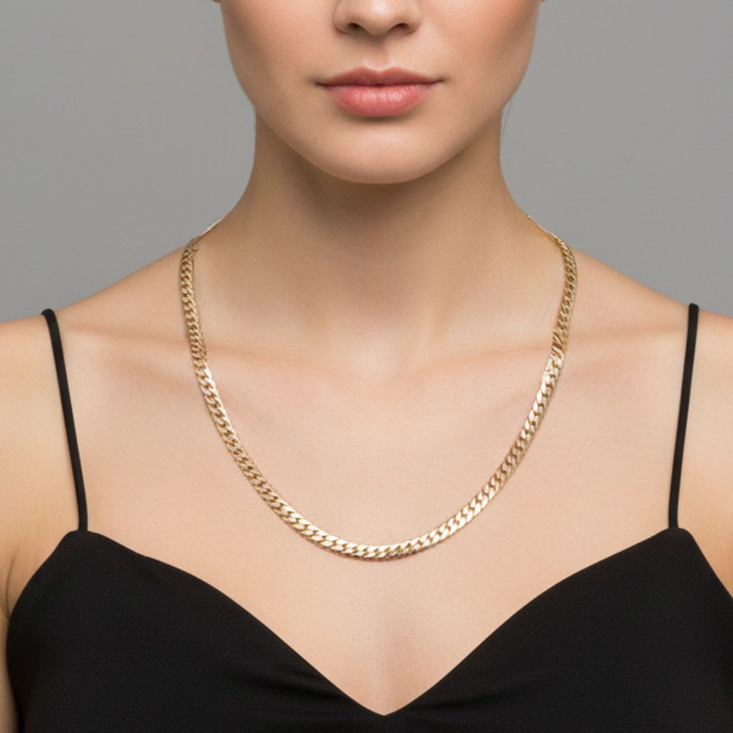 CADENA SERPIENTE LISA ORO LAMINADO 18K